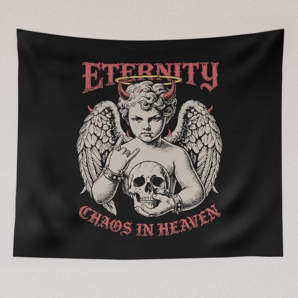 Item preview, Eternity Chaos in Heaven – Dark Angel Devil Vintage Gothic Art designed and sold by fabiandesigns88.