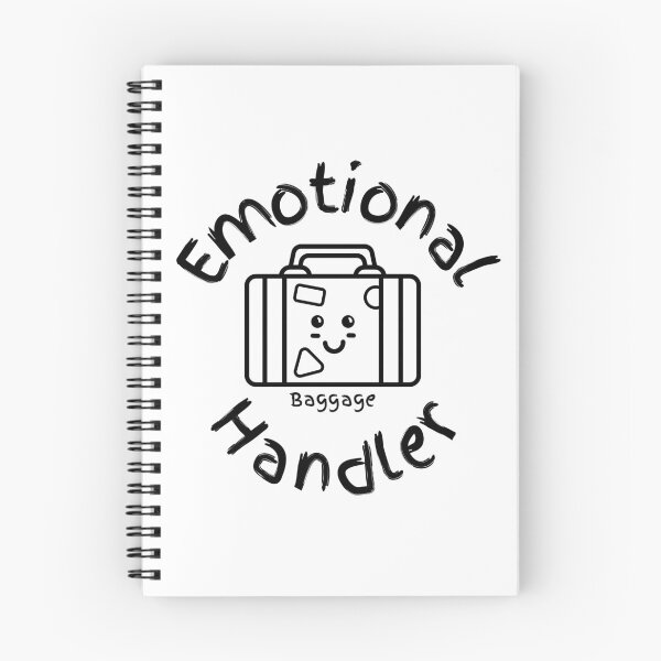Item preview, "Emotional Baggage Handler" -Smiling Suitcase-Black and White Graphic designed and sold by 11-Designs.