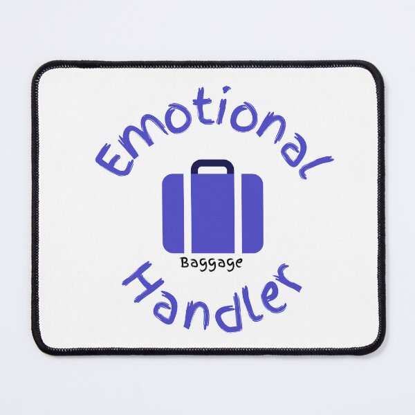 Item preview, Emotional Baggage Handler - Blue and White Graphic w/suitcase designed and sold by 11-Designs.