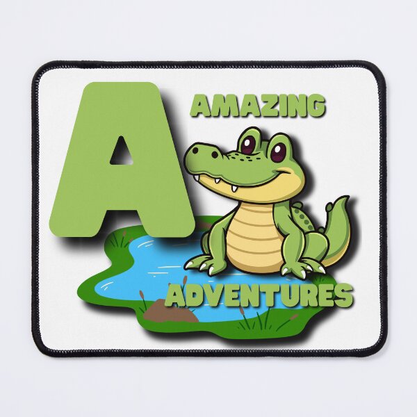 Item preview, A is for Alligator - Cute 3D Animal for Kids designed and sold by Templates&TotsPH.