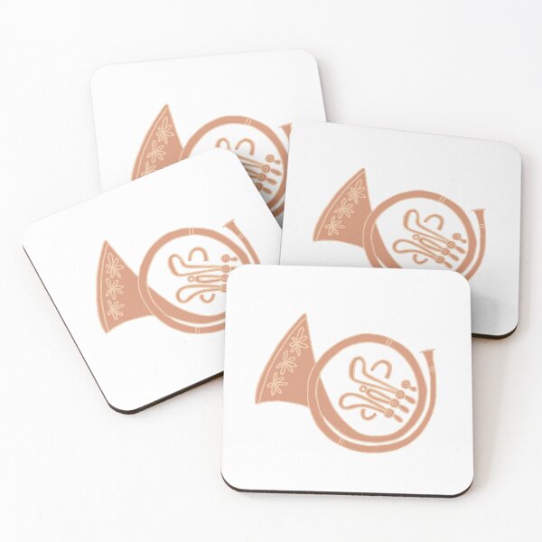 Item preview, Girly French Horn Retro Illustration designed and sold by kristinsosadesign.