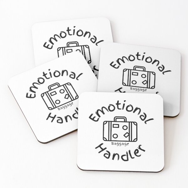 Item preview, Emotional Baggage Handler - Well Traveled Bag-Black and White Graphic designed and sold by 11-Designs.