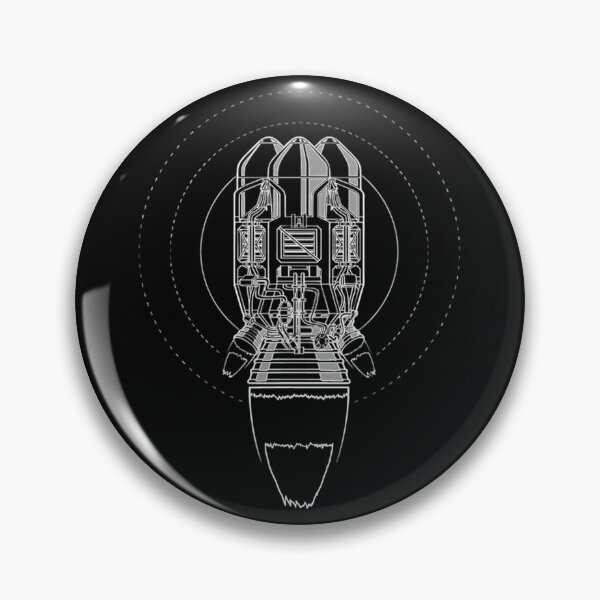 Item preview,  Factorio Rocket designed and sold by NerdyWord.
