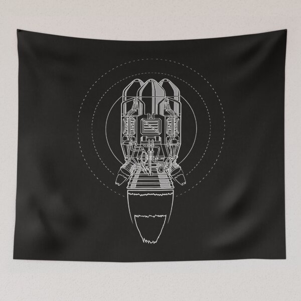 Item preview,  Factorio Rocket designed and sold by NerdyWord.