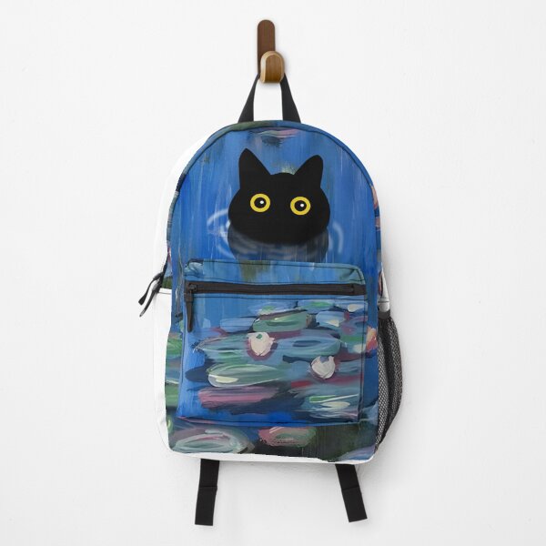 Item preview, cat in water lilies pond - monet waterlily cat designed and sold by PurrfectHome.