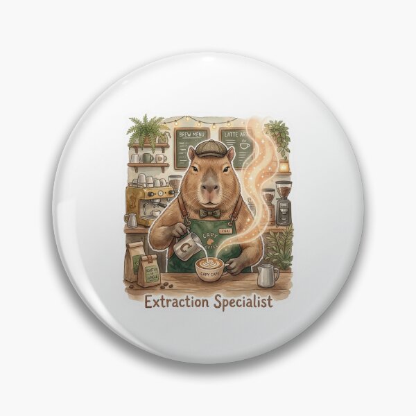 Item preview, Extraction Specialist - Lofi Barista Capybara designed and sold by HiruK.