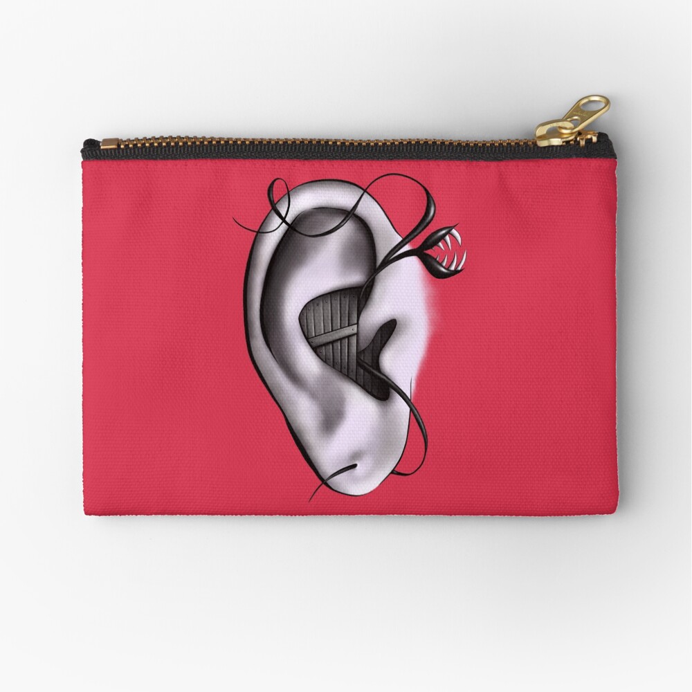 Ear Monster Weird Art Zipper Pouch