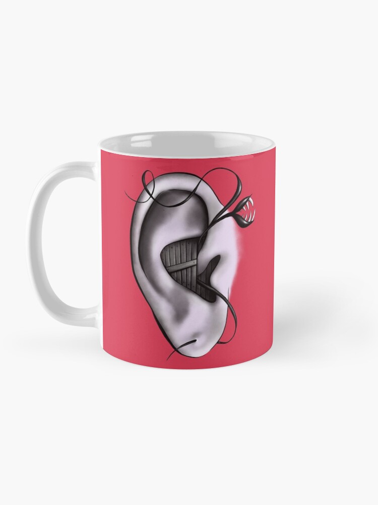 Alternate view of Ear Monster Weird Art Mug