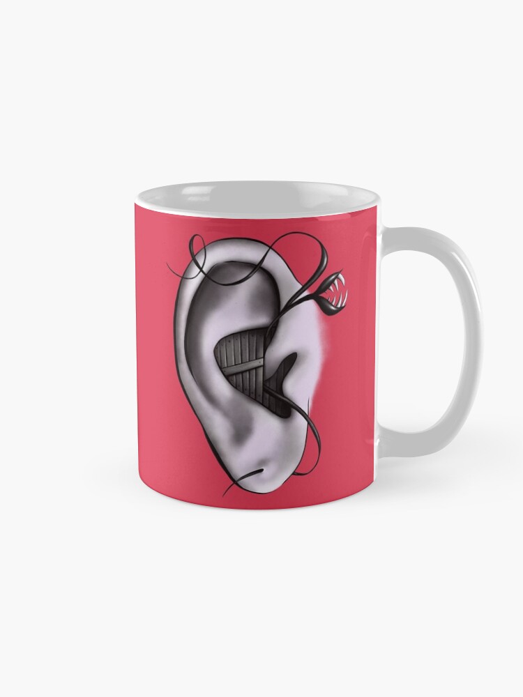 Alternate view of Ear Monster Weird Art Mug