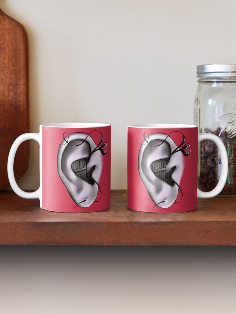 Alternate view of Ear Monster Weird Art Mug