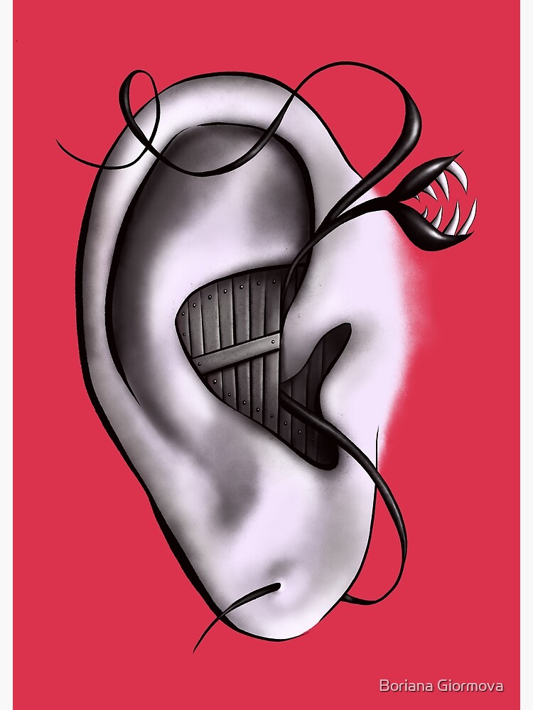 Ear Monster Weird Art by azzza