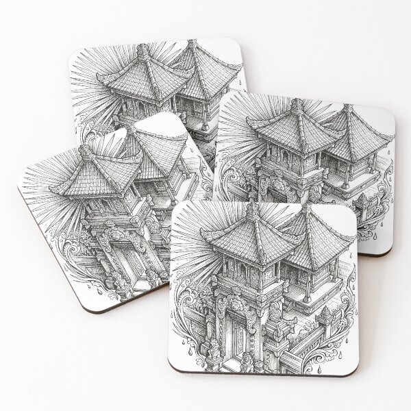 Item preview, Balinese temple drawing  designed and sold by Berlin-D-Prs.