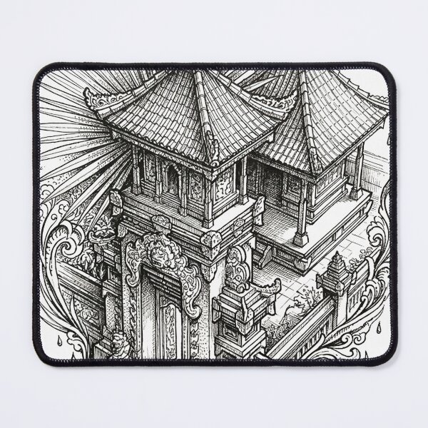 Item preview, Balinese temple drawing  designed and sold by Berlin-D-Prs.