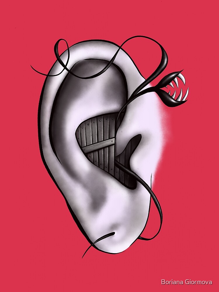 Ear Monster Weird Art by azzza