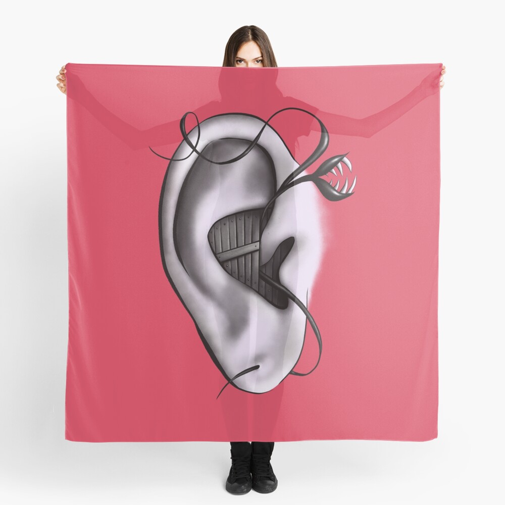 Ear Monster Weird Art Scarf