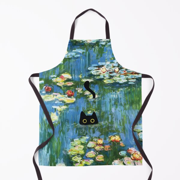 Item preview, cat in water lilies pond - monet waterlily cat designed and sold by PurrfectHome.