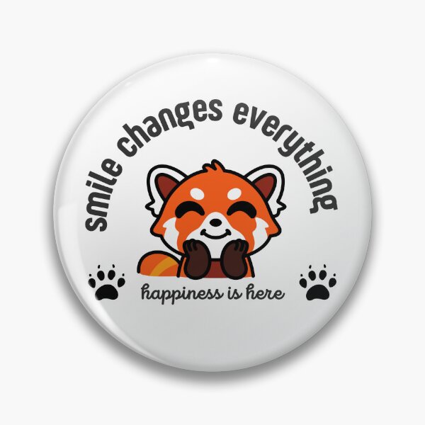 Item preview, Smile Changes Everything Happy Red Panda  designed and sold by SushiShop1.