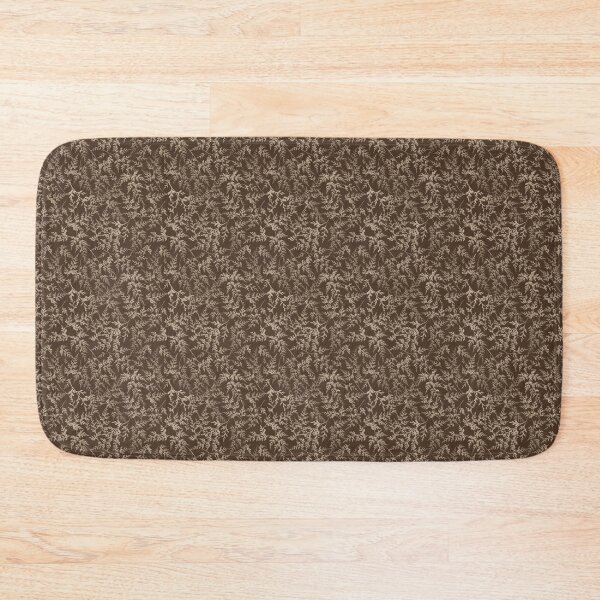 Item preview, Fern Forest in soft beige on chocolate brown designed and sold by SCdesignqld.