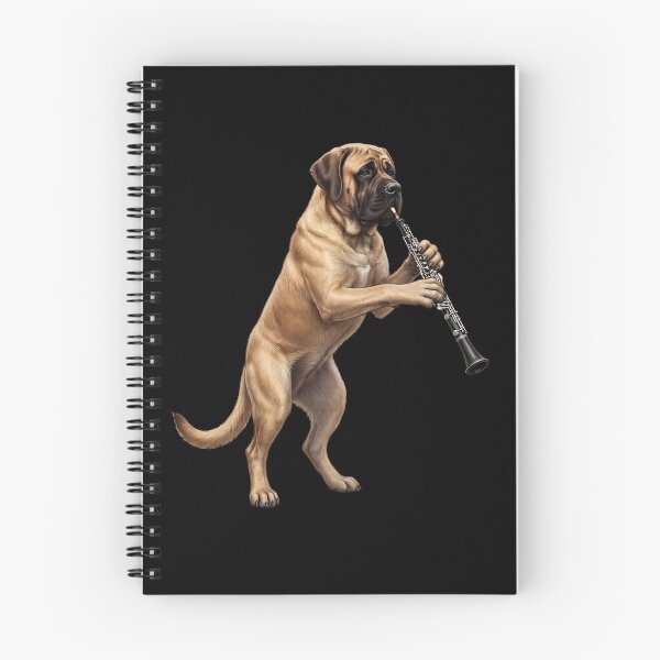 Item preview, Mastiff Playing Oboe Player Oboist Dog Lover designed and sold by DoodleTortle.