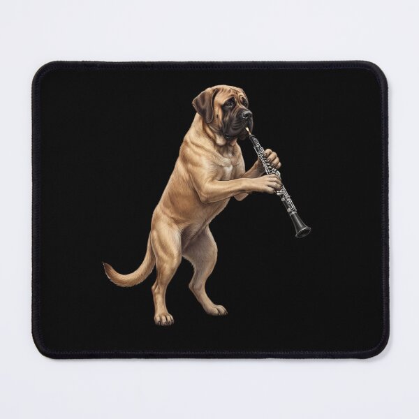 Item preview, Mastiff Playing Oboe Player Oboist Dog Lover designed and sold by DoodleTortle.