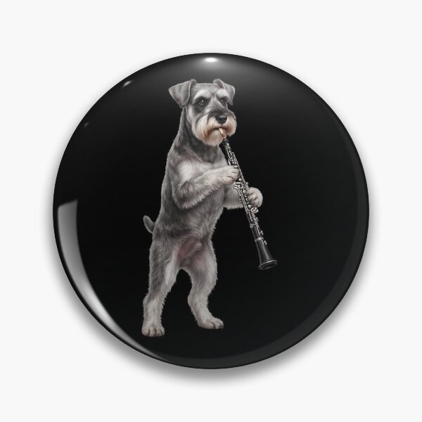 Item preview, Miniature Schnauzer Playing Oboe Player Oboist Dog Lover designed and sold by DoodleTortle.