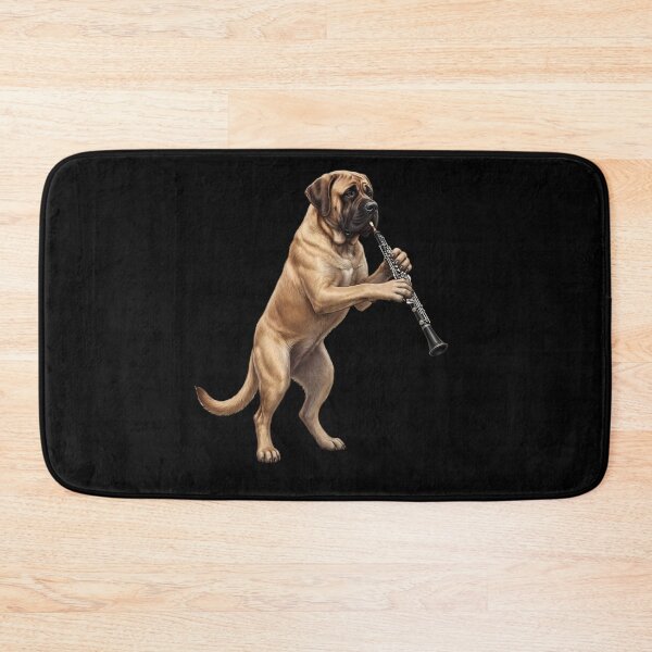 Item preview, Mastiff Playing Oboe Player Oboist Dog Lover designed and sold by DoodleTortle.