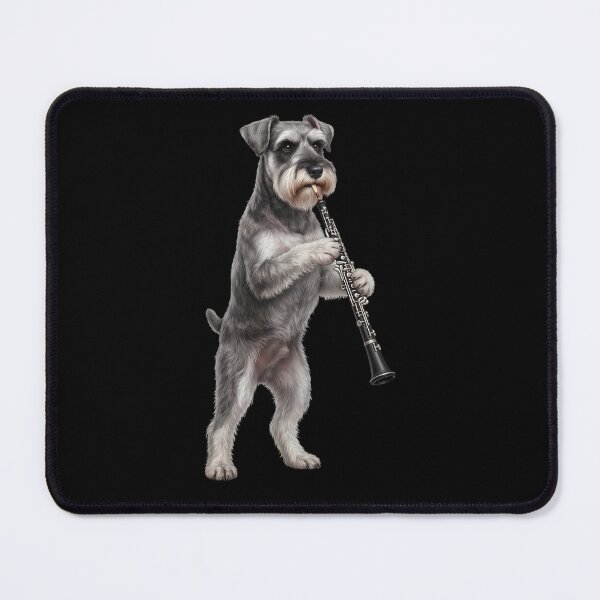 Item preview, Miniature Schnauzer Playing Oboe Player Oboist Dog Lover designed and sold by DoodleTortle.