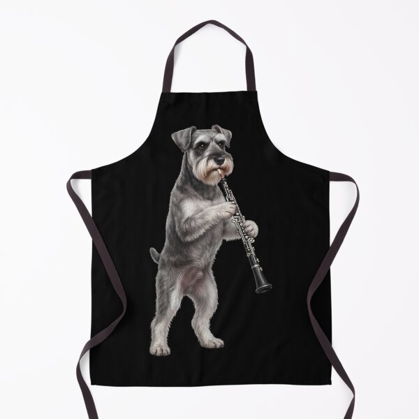 Item preview, Miniature Schnauzer Playing Oboe Player Oboist Dog Lover designed and sold by DoodleTortle.