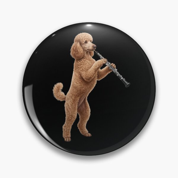 Item preview, Poodle Playing Oboe Player Oboist Dog Lover designed and sold by DoodleTortle.