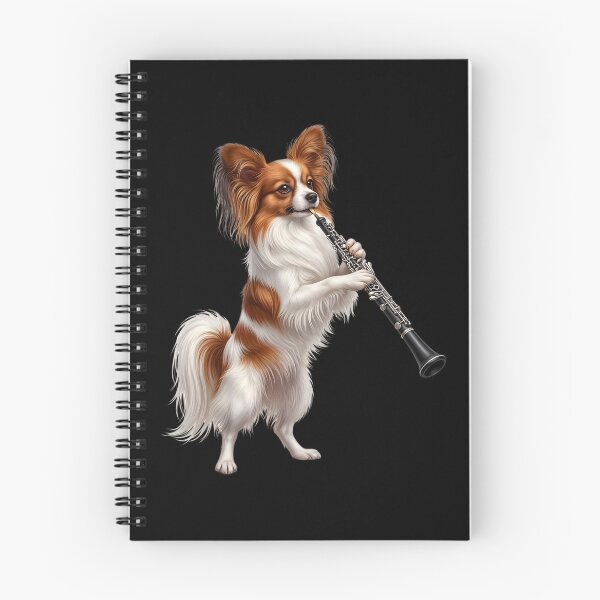 Item preview, Papillon Playing Oboe Player Oboist Dog Lover designed and sold by DoodleTortle.