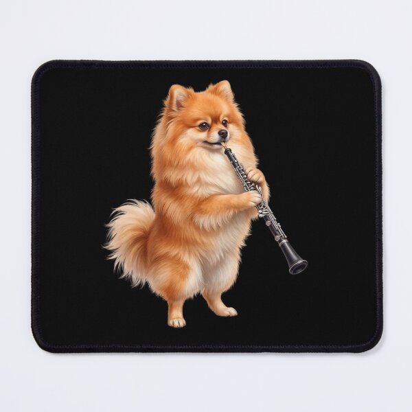 Item preview, Pomeranian Playing Oboe Player Oboist Dog Lover designed and sold by DoodleTortle.