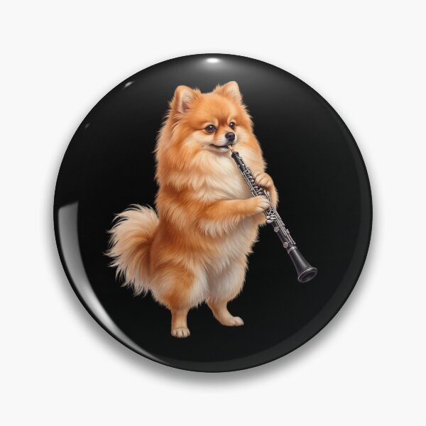 Item preview, Pomeranian Playing Oboe Player Oboist Dog Lover designed and sold by DoodleTortle.