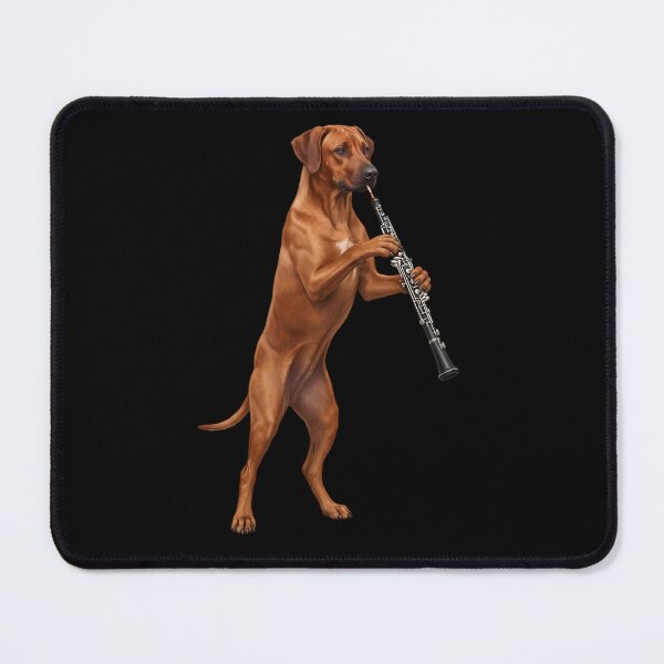 Item preview, Rhodesian Ridgeback Playing Oboe Player Oboist Dog Lover designed and sold by DoodleTortle.