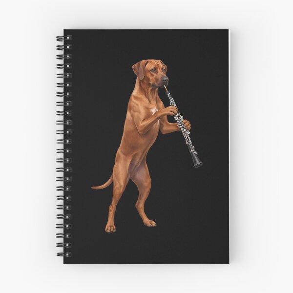 Item preview, Rhodesian Ridgeback Playing Oboe Player Oboist Dog Lover designed and sold by DoodleTortle.
