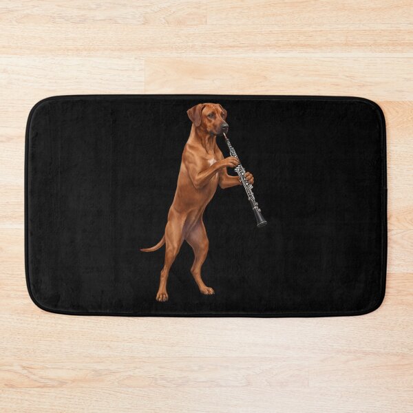 Item preview, Rhodesian Ridgeback Playing Oboe Player Oboist Dog Lover designed and sold by DoodleTortle.