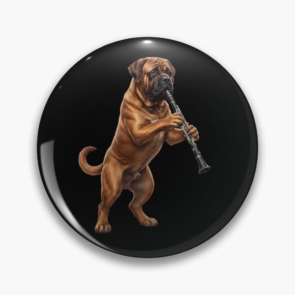 Item preview, Mastiff Playing Clarinet Player Clarinetist Dog Lover designed and sold by TerryConnells.