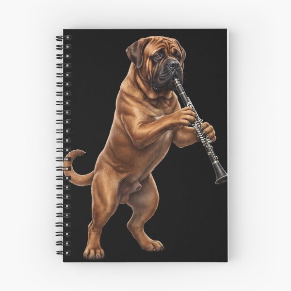 Item preview, Mastiff Playing Clarinet Player Clarinetist Dog Lover designed and sold by TerryConnells.