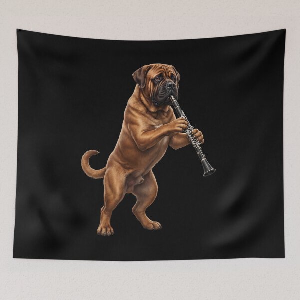 Item preview, Mastiff Playing Clarinet Player Clarinetist Dog Lover designed and sold by TerryConnells.