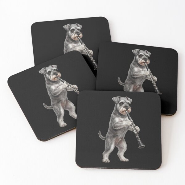 Item preview, Miniature Schnauzer Playing Clarinet Player Clarinetist Dog Lover designed and sold by TerryConnells.