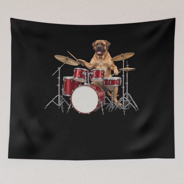 Item preview, Mastiff Playing Drum Kit Drummer Dog Lover designed and sold by TerryConnells.
