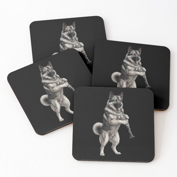 Item preview, Norwegian Elkhound Playing Clarinet Player Clarinetist Dog Lover designed and sold by TerryConnells.