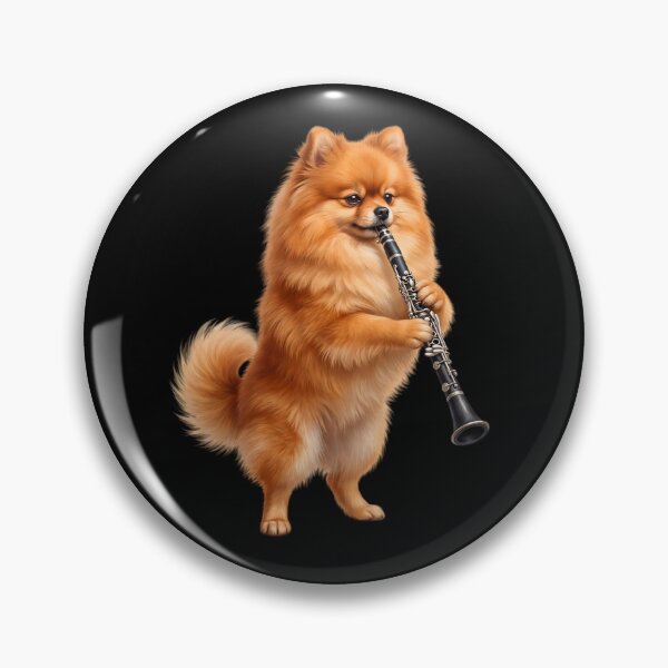 Item preview, Pomeranian Playing Clarinet Player Clarinetist Dog Lover designed and sold by TerryConnells.