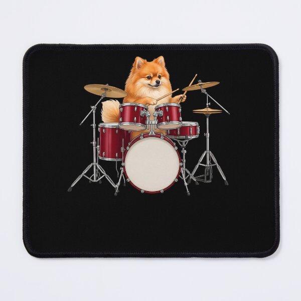 Item preview, Pomeranian Playing Drum Kit Drummer Dog Lover designed and sold by TerryConnells.
