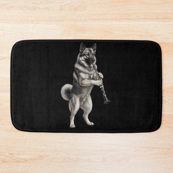 Item preview, Norwegian Elkhound Playing Clarinet Player Clarinetist Dog Lover designed and sold by TerryConnells.