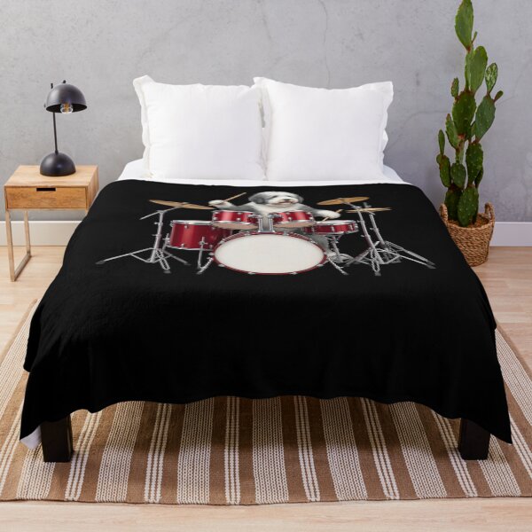 Item preview, Old English Sheepdog Playing Drum Kit Drummer Dog Lover designed and sold by TerryConnells.