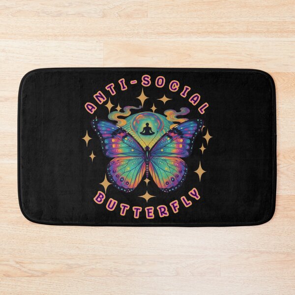 Item preview, Psychedelic Anti-Social Butterfly designed and sold by Shy Fractal Designs.