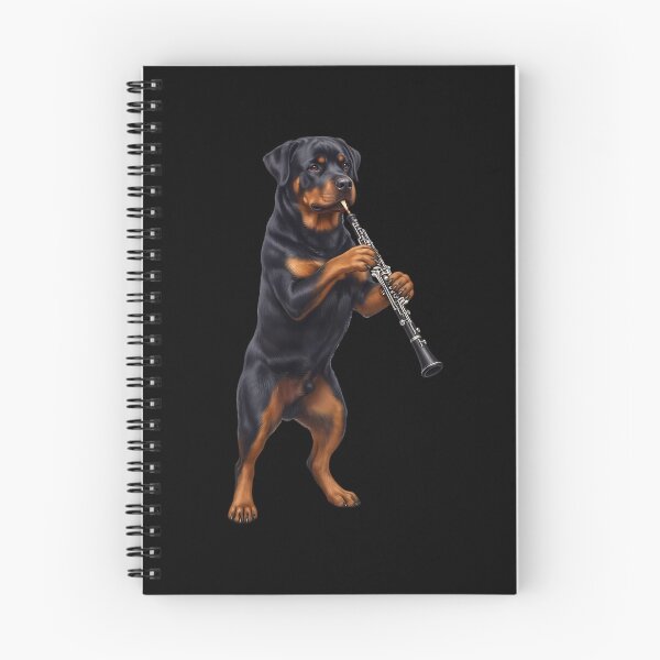 Item preview, Rottweiler Playing Oboe Player Oboist Dog Lover designed and sold by DoodleTortle.