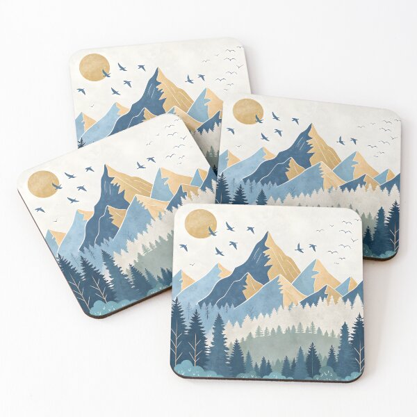 Item preview, Calming vibes of stunning mountains designed and sold by trendspatterns.
