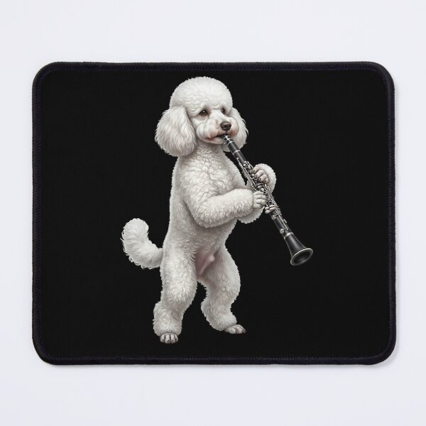 Item preview, Poodle Playing Clarinet Player Clarinetist Dog Lover designed and sold by TerryConnells.