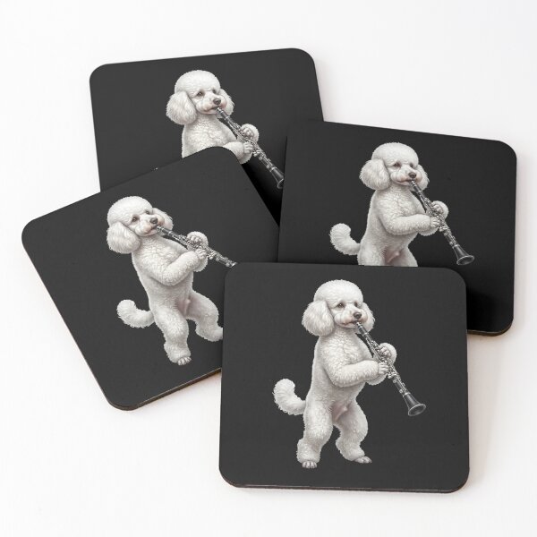Item preview, Poodle Playing Clarinet Player Clarinetist Dog Lover designed and sold by TerryConnells.